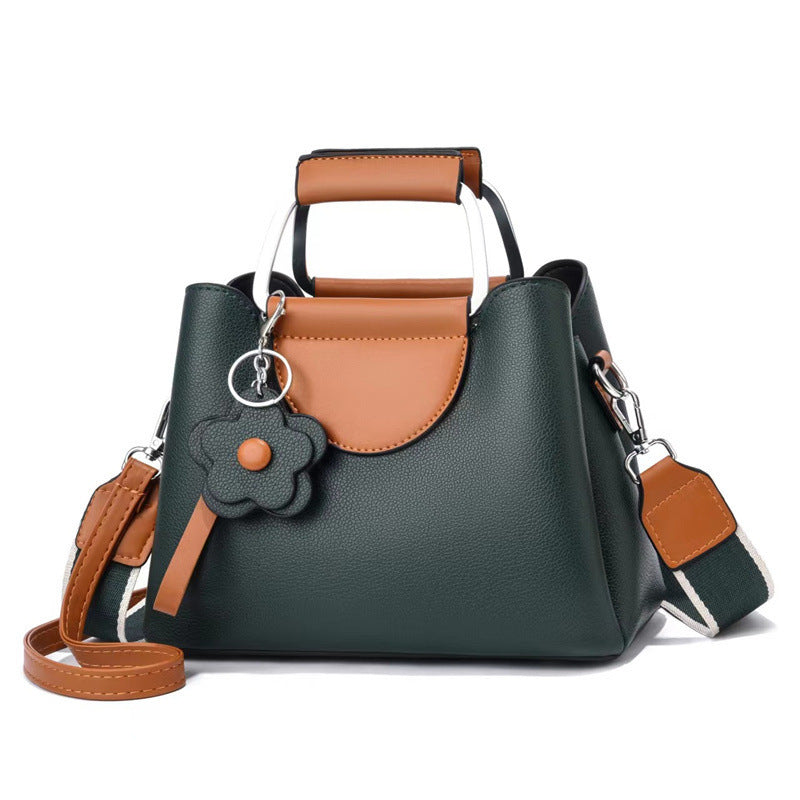 Wholesale PU Solid Color High-quality Large-capacity Shoulder Bag